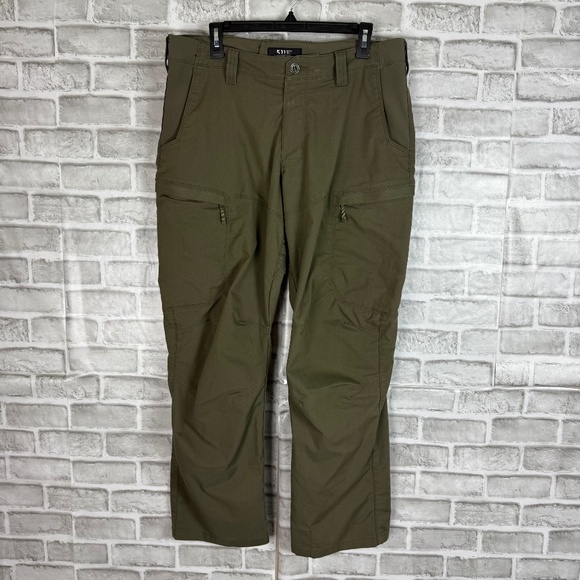 5.11 Tactical Military Green Performance Cargo Work Pants Mens 36 x 30 - Picture 1 of 7